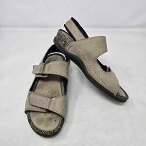 Ecco Cosmo Sandal Tan Leather Womens Cork Sling Back Shoes Women’s 38 US 7, 7.5
